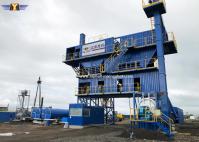 Aeroporto 80TPH Asphalt Mixing Plant, mistura quente Asphalt Plant da BV 1000KG