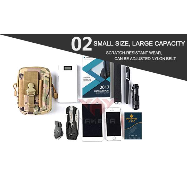 Molle Sport Bag Military Nylon Hiking Belt Pouch Tactical Waist Pack Pocket