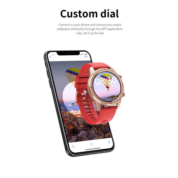 240X240 pixel Bluetooth4.0 Stainless Steel Wristwatch 220mAh
