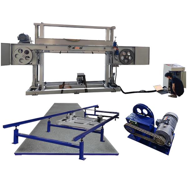 Heavy-duty Stability PU Rigid 120 ILD PU Block 160 Kg/m³ Rebond Foam Block Semi Automatic Horizontal Splitting Machine Epuipped DELTA Control And Optimized Mechanical Design Robust Materials