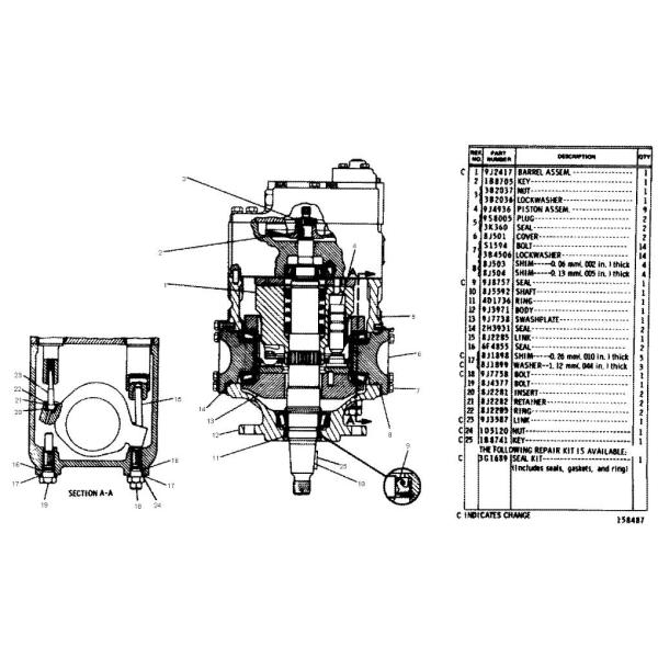плита 8Дж-0488 клапана плиты 3Г-2859 реакции гидронасоса 8Дж-9966 экскаватора 14Г