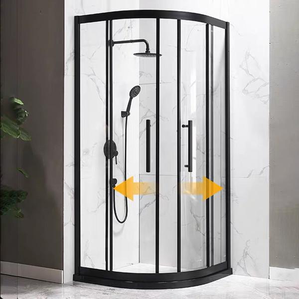 Aluminum Frame Bathroom Shower Cabinets Rectangular Shower Enclosure With Sliding Door