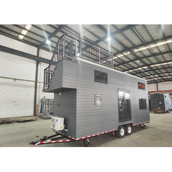 Предварительно сконструированный модульный дом с легкой стальной рамой Маленький дом на колесах для продажи
