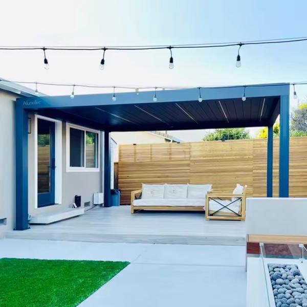 Customizable Aluminum Gazebo with Retractable Canopy Durable and Versatile