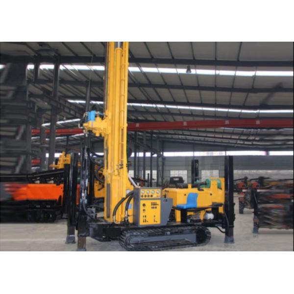 Diesel Engine 91kw Water Well Driling Rig Hydraulic Track Walking