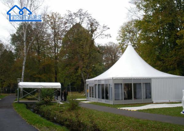 Outdoor Waterproof Aluminium Polygon Tent Hexagon Pagoda Tent Wedding Party Tents For Events