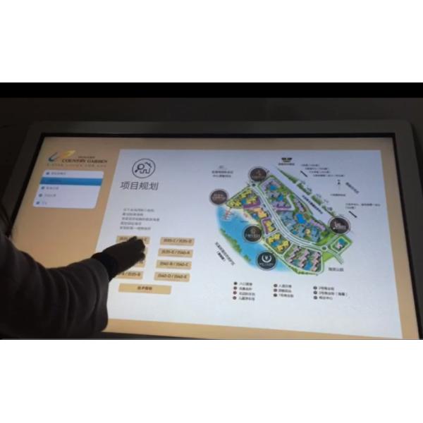 Android 4.2 OS Touch Screen Digital Signage Menu Interactive Panel 450cd/M2 Brightness