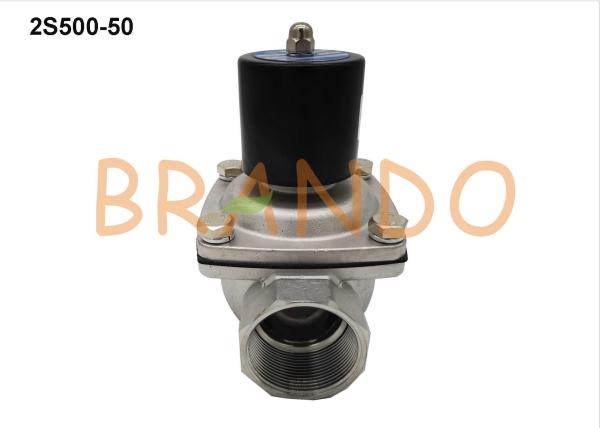 G2'' SS Two Ways Electric Water Solenoid Valve DC12V DC24V AC24V AC110V