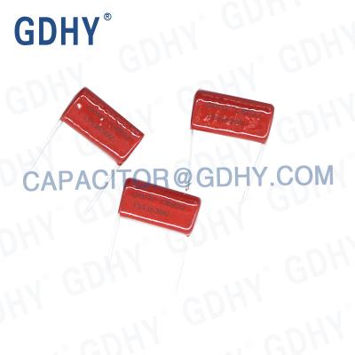 CBB22 155J 630V 1500nF P27mm metalizou capacitores do filme