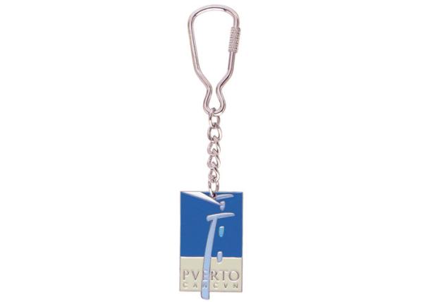 Custom Iron Stamped Iron / Brass / Copper Football Club Key Chain with Soft Enamel