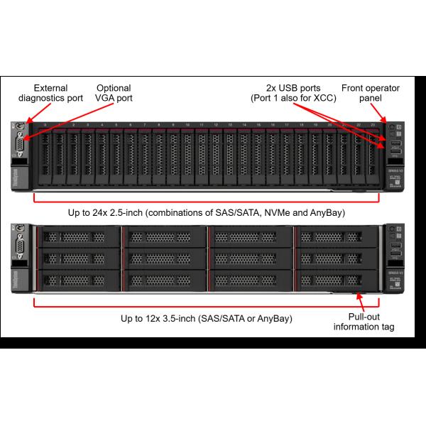 ThinkSystem SR630 V3 Rack Server 2.5GHz 16GB RAM 8x Hot-Swap Bays