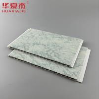 Waterproof Green Marble Bathroom Pvc Panels 8mm Thickness For Indoor Home Decoration