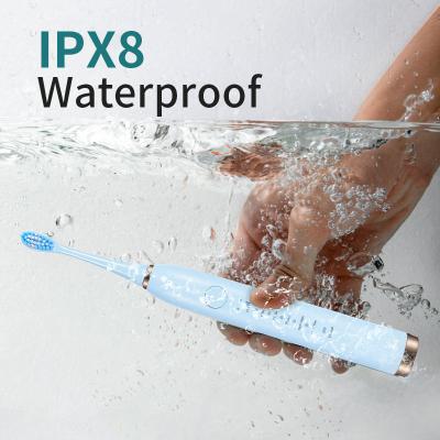 1200mAh Automatic Travel Electric Toothbrush IPX7 Blue Color 235mm Size