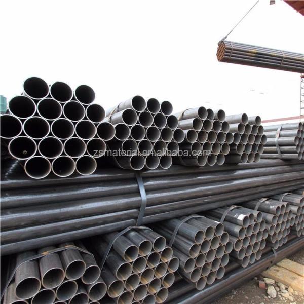 Structure soudée à l'arc TUBE laminée à chaud Q195 Q235b St37 Tube en acier au carbone soudé sans couture noir