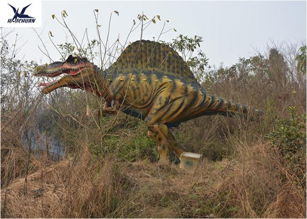 220 VAC Waterproof Jurassic Park T Rex Statue / Dinosaur Lawn Ornament