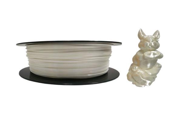 1.75mm 2.2lb 1kg PLA Silk White 3D Printing Plastic Silk Filament For Filament Extruder