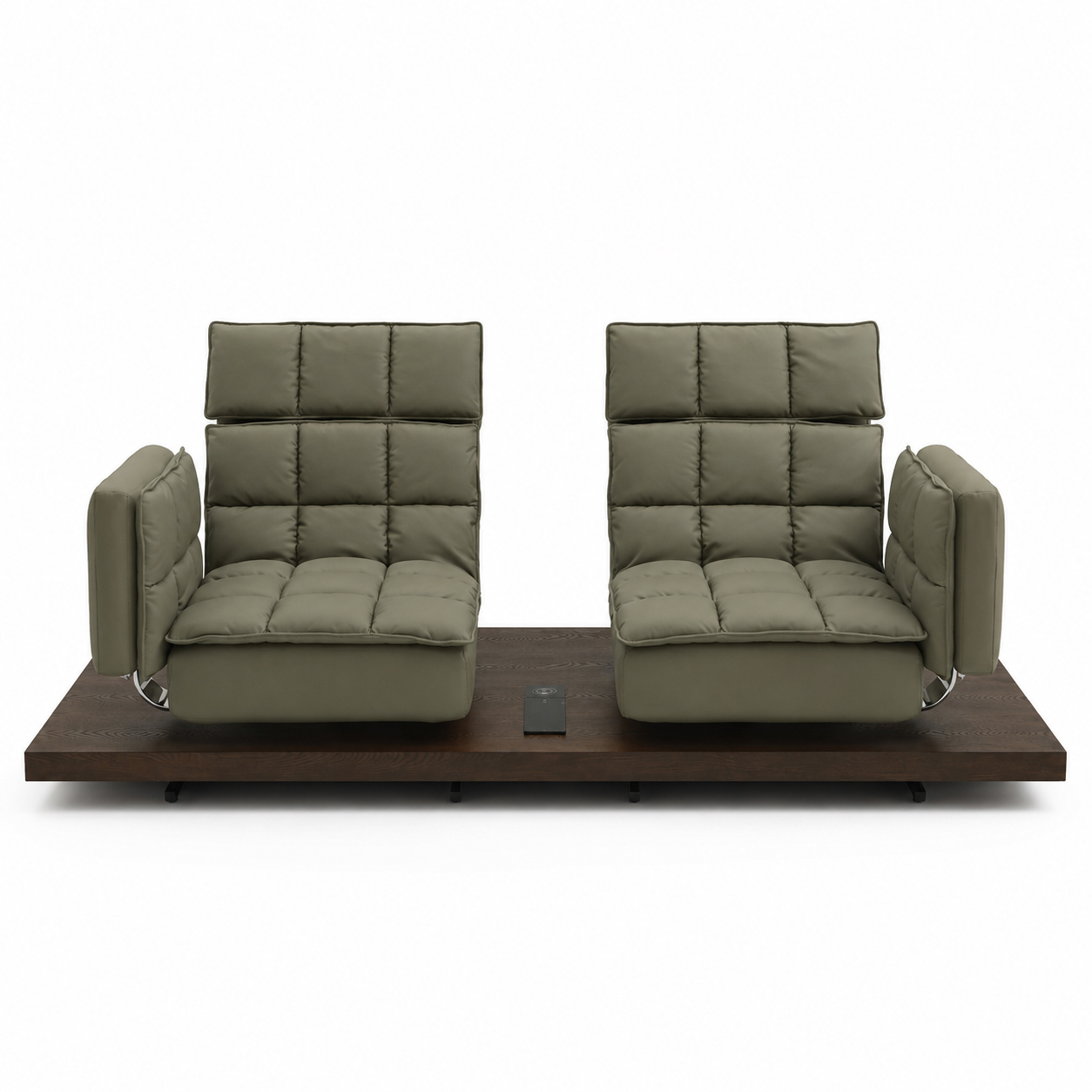 Multifunctional Swivel 2 Seater Sofa With Adjustable Backrest And Adjustable Headrest