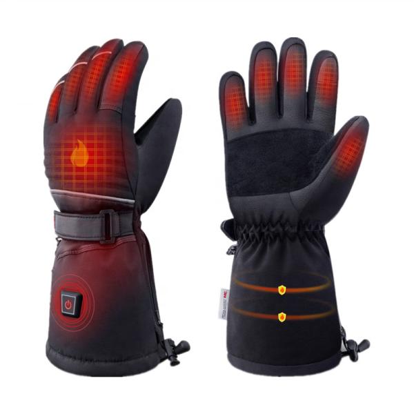 Luvas calorosos recarregáveis unisex elétricas 2200mA impermeáveis