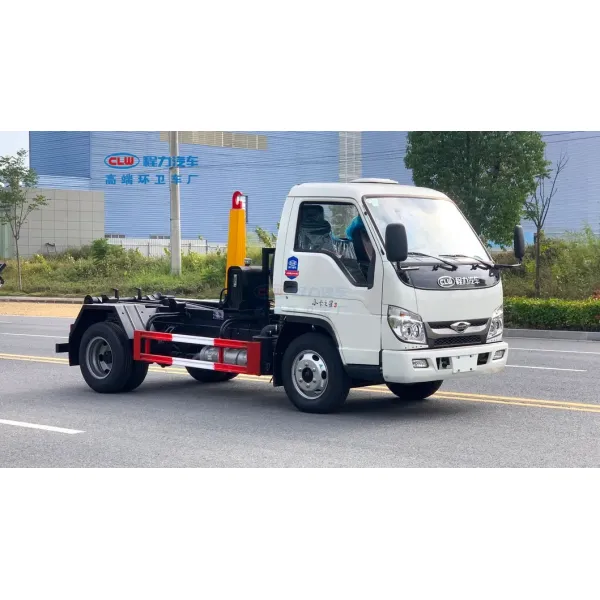 Factory Supplied Brand New Second-Hand Foton 4m ³ Hook Arm Garbage Truck