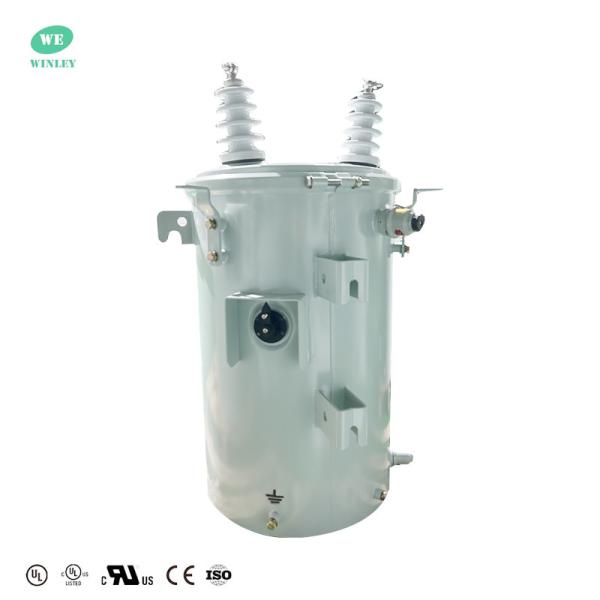 UL認定 50KVA 単相ポールマウント トランスフォーマー オイルタイプ 13200V から 120V 電力配送 トランスフォーマー