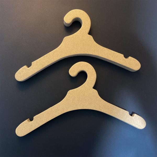 Custom Printed Brown Cardboard Coat Hangers 3mm for Kids Clothing Display