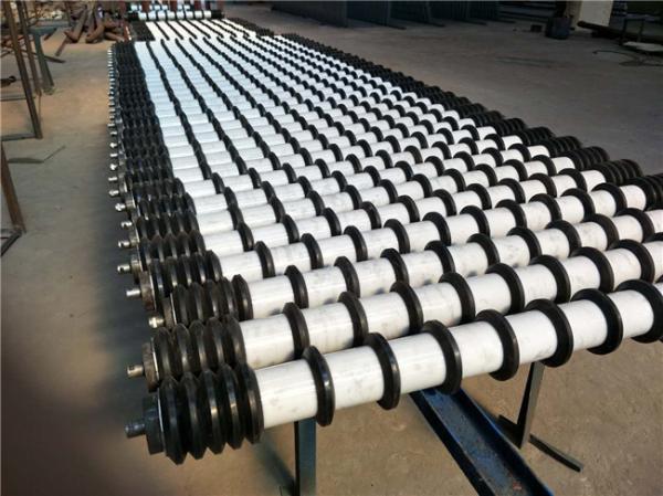 Carbon Steel 63.5mm Spiral Return Roller With Deep Groove Ball Bearing