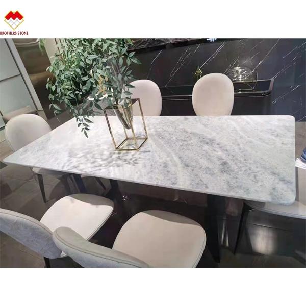 Customized Size Blue Quartz Countertops Backlit Brazil Blue Crystal Marble Stone at Good