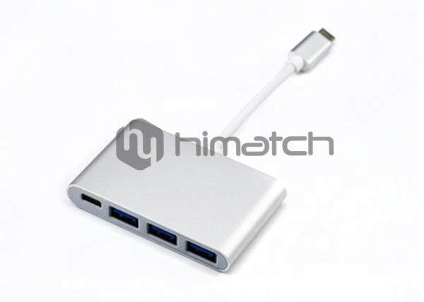 20cm Length USB 3.1 Type C Cable Female To 3x USB 3.0 Female Type C Female