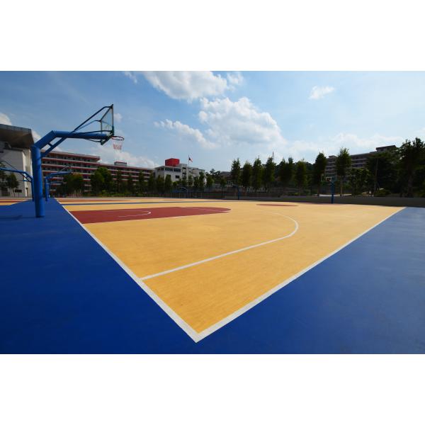 RoHS Basketball Court Polyurethane Wooden Texture Pattern