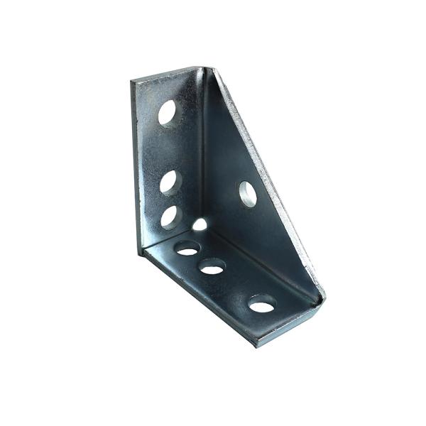 Right Angle Threaded Rod Clip With 1/4in Hole Glass Railing Top Channel Fittings
