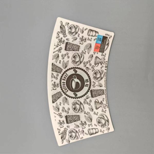 High Stiffness Customized Logo Printing Paper Cup Fan with PE Coated Raw Material