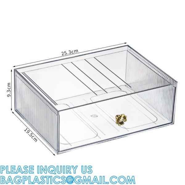 Cosmetic Storage Box Makeup Storage Container Organiser, Skincare Makeup Organizer, Brush Holder, Vanity Shelf