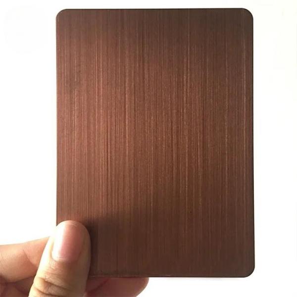 Rose Gold Brushed Stainless Steel Sheet Cut To Size Hairline Decorative Stainless Steel Sheet
