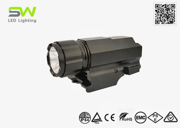 350 Lumens Small Tactical Rail Mount Flashlight Universal Picatinny Rail IP64