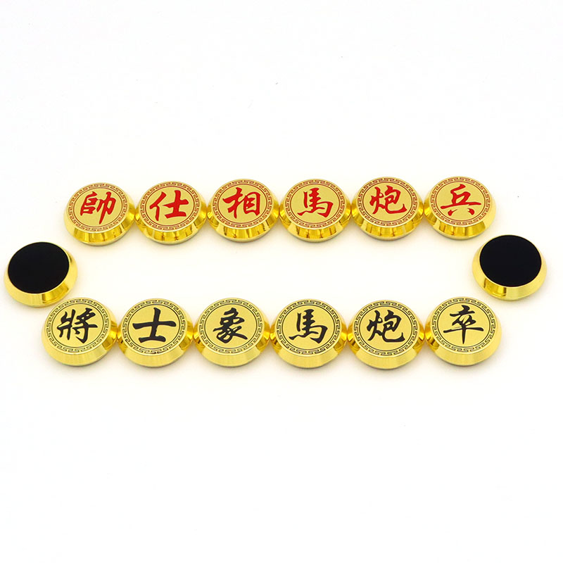 Professional Zinc Alloy Chinese Chess Set with Foldable Design and Customized Logo for Game Store Wholesale