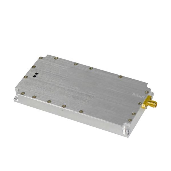 50W 6500-7200 MHz High-Power RF Amplifier Module with 24-28V and 132x53x17mm Size for Wireless & RF Applications