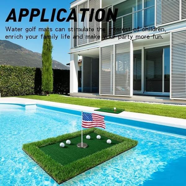 Kids and Adults Water Play Game Sets with Logo Laser Printing Floating Golf Green