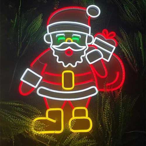 Le cadeau d'Ac100v a mené l'enseigne au néon aucun Noël fragile Santa Claus Cuttable Waterproof