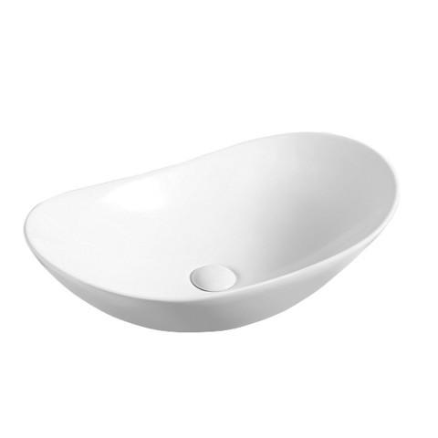 Lavabo de comptoir en céramique intégré de style crème moderne, nouveau lavabo créatif d'extérieur pour hôtel, balcon domestique, salle de bain moderne