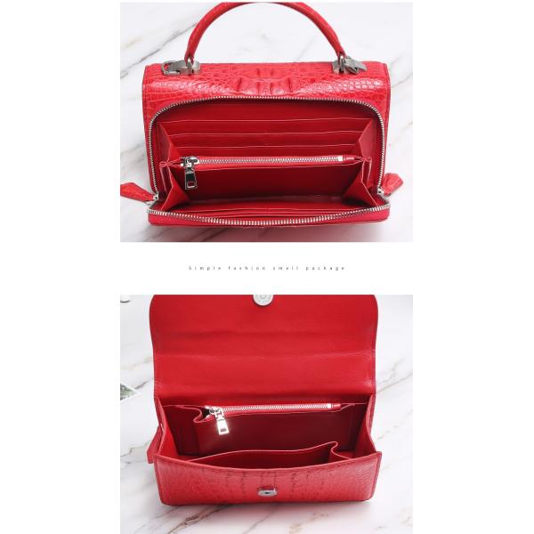 Fashion Designer Genuine Crocodile Leather Women Small Handbag Purse Authentic Alligator Skin Female Flap Shoulder Bag