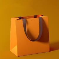 Sacs-cadeaux minimalistes Sacs en papier mat haut de gamme avec poignées renforcées pour les emballages de marque de luxe