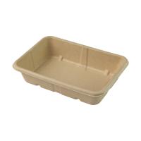 Emballage compostable de bloc supérieur de diverses tailles, gamelle jetable 1000ml de bagasse