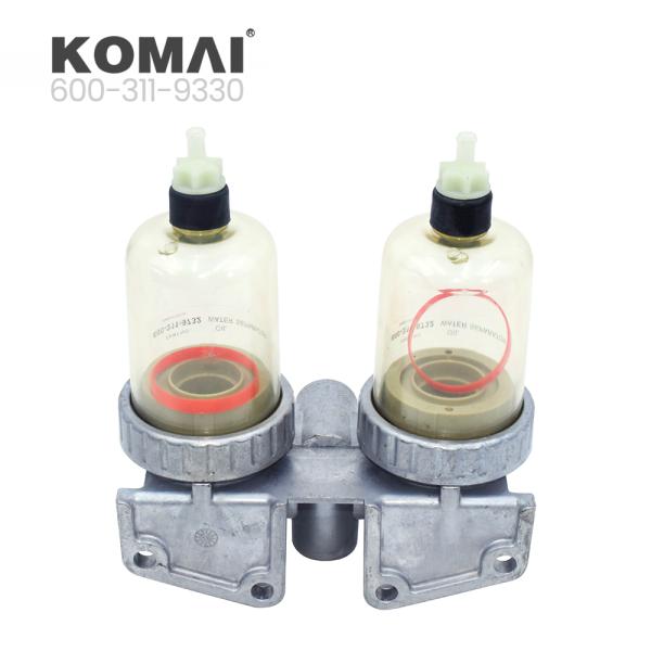 Water Separator 600-311-9330 Diesel Filter Assembly For Komatsu PC130 PC200 PC210 PC220 PC360