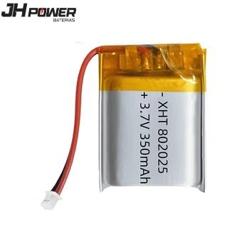 350mAh 3.7V Lithium Polymer Battery with JST PH Connector for Smart Watch and Consumer Electronics