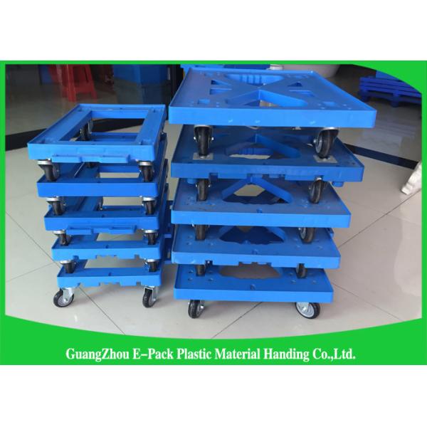 Big Capacity Moving Equipment Dolly , Furniture 4 Wheel Moving Dolly Virgin PP Materials