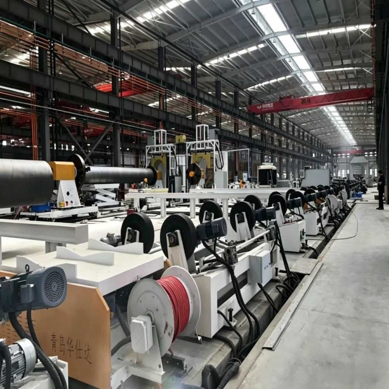 Patented PUR Spray PE Wrapping Pre-Insulated Pipe Production Line for Industrial Pipelines