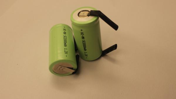 Baterias de carregamento cilíndricas do nimh da vassoura elétrica 2000mAh 1.2V