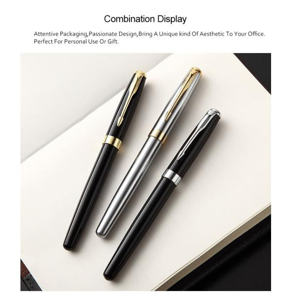 Stainless Steel Signature Neutral Pen Business Metal Roller Pen 0.7mm