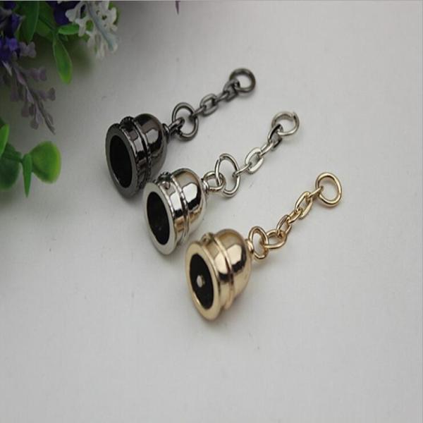 DIY high-grade leather accessories 10mm gold metal tassel hat bell charm for bag decorative fittings