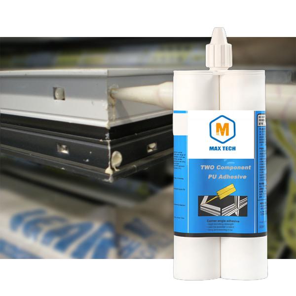 Two-component aluminium corners connection polyurethane bonding glue